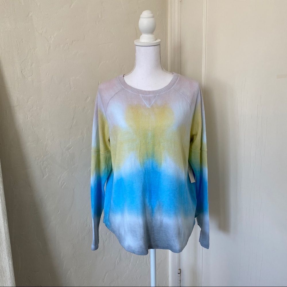 Theo & Spence Tie-Dye Thumbhole Lounge Pullover
